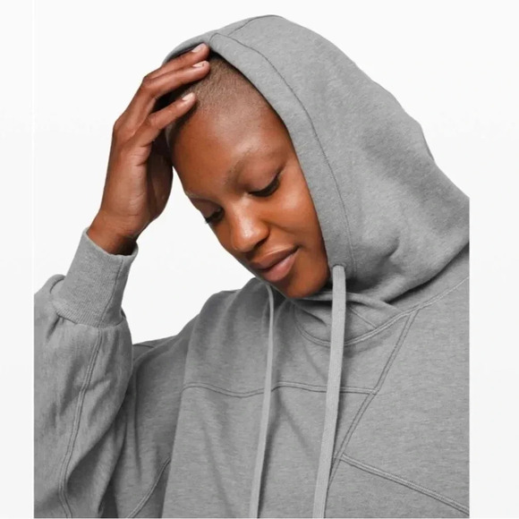 Lululemon Broken Beats Hoodie Heathered Glacier Grey size X/S - Picture 5 of 16